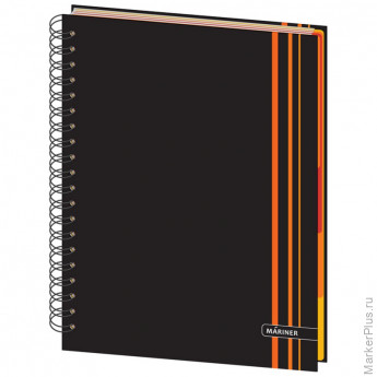 Бизнес-тетрадь Ambition 6 А4,150л,200х274,5разд,клет+лин,крас.полос,0006-02