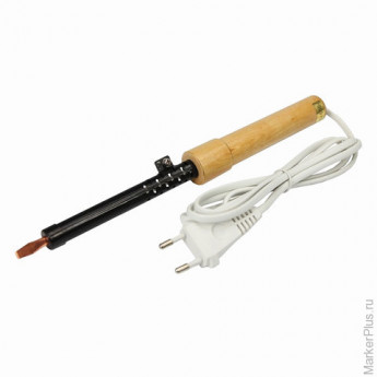 Паяльник электрический ЭПСН, 40 Вт, 220 В, деревянная ручка, REXANT, 12-0240