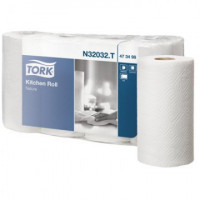 Полотенца бумажные Tork для кухни 2-сл.,белые,4рул/уп 473498