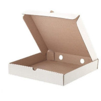 Короб картонный для пиццы 330х330х40 мм Т-23 белый 'Е' 50 шт/уп, комплект 50 шт