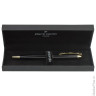 Ручка подарочная шариковая PIERRE CARDIN (Пьер Карден) "Gamme", корпус черный, латунь, золотистые детали, синяя, PC0834BP