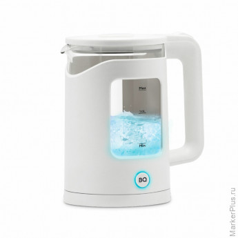 Чайник BQ (БИ-КЬЮ) KT2000G, 1,5л, 1500Вт, закрытый нагревательный элемент, стекло, бе, 86192234
