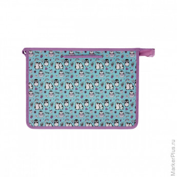 Папка с ручками А4 ArtSpace "Cute&Cozy", пластик, на молнии, 75мм Папка с ручками А4 ArtSpace "Cute&Cozy", пластик, на молнии, 75мм