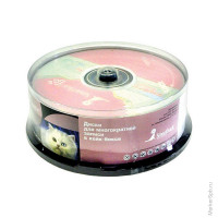 Диск DVD+RW 4.7Gb Smart Track 4x Cake Box (25шт), комплект 25 шт