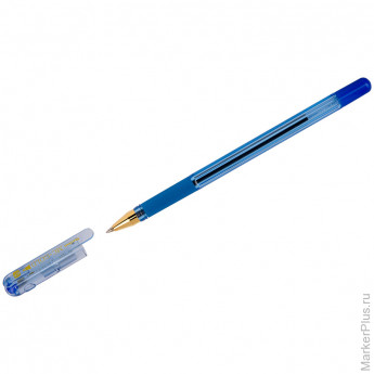 Ручка шариковая MunHwa 'MC Gold' синяя, 0,7мм, грип, штрих-код, 12 шт/в уп