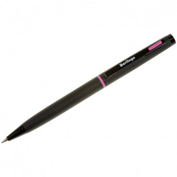 Ручка шариковая Berlingo "Color zone", розовый акцент, 0,7мм, синяя, поворот, инд.упак.