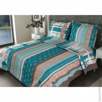 Постельное белье 1,5 сп бязь 145 гр/м2 набивн.(150Х210)