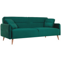 Диван _ХД Finsoffa HYGGE Relax 3,раскл.2подушки, тк.вел Formula 668 зеленый