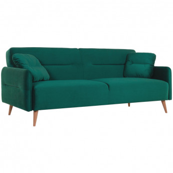 Диван _ХД Finsoffa HYGGE Relax 3,раскл.2подушки, тк.вел Formula 668 зеленый