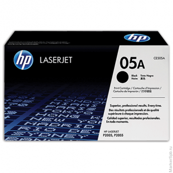 Картридж лазерный HP (CE505X) LaserJet P2055, №05Х, оригинальный, ресурс 6500 стр.