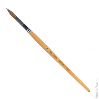 Кисть художественная KOH-I-NOOR колонок, круглая, №12, короткая ручка, блистер, 9935012010BL