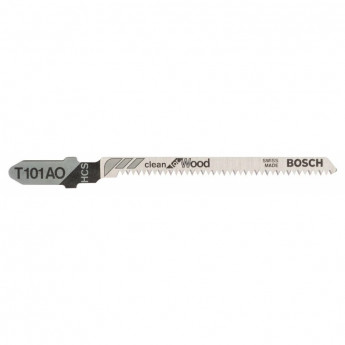 Пилка для лобзика Clean for Wood T101AO HCS 5 шт Bosch (2608630031)
