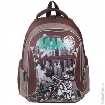 Рюкзак ERICH KRAUSE для учеников начальной школы, "City Explorer", 21 литр, 44х33х15 см, 39333