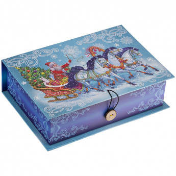 Коробка подарочная новогодняя, 20*14*6 см, ассорти