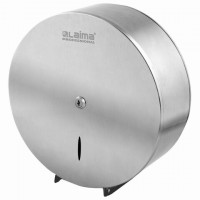 Диспенсер для туалетной бумаги LAIMA PROFESSIONAL INOX, (Система T1) БОЛЬШОЙ, нержавеющая сталь, матовый, 605700