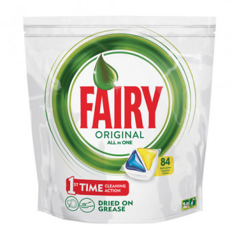 Таблетки для посудомоечных машин 84 шт. FAIRY 'All in 1', 'Лимон', капсулы, FR-81652888, комплект 84 шт