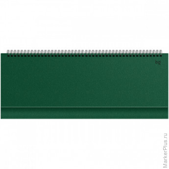 Планинг недатированный, 56л., 330*130мм, балакрон, BG "Ariane. Dark green"