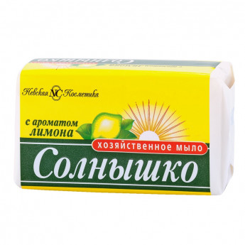 Мыло хозяйственное Солнышко, с ароматом лимона, 140г