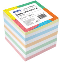 Блок для записи на склейке OfficeSpace, 8*8*8см, цветной