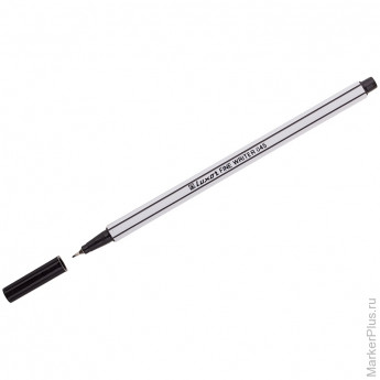 Ручка капиллярная Luxor 'Fine Writer 045' черная, 0,8мм, 10 шт/в уп
