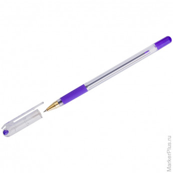 Ручка шариковая MunHwa 'MC Gold' фиолетовая, 0,5мм, грип, штрих-код, 12 шт/в уп