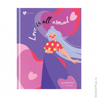Дневник 5-11кл. 48л. (твердый) ArtSpace "Вдохновение", матовая ламинация, выборочный лак