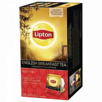 Чай LIPTON (Липтон) Discovery "English Breakfast", черный, 25 пакетиков по 2 г, 67025443