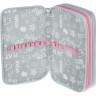 Пенал №1School Casual роз+голуб 3 отд., ткань, 190х110 мм, ПКТ 12-20
