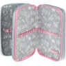 Пенал №1School Casual роз+голуб 3 отд., ткань, 190х110 мм, ПКТ 12-20