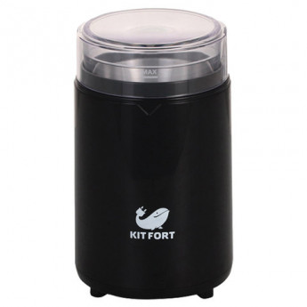 Кофемолка KITFORT КТ-1314, мощность 150 Вт, вместимость 60г, пластик, черный, KT-1314