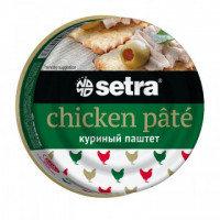 Мясные консервы Паштет Setra из курицы, 100гр