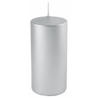 Свеча столбик 50x120 лакированный серебро,арт.300201