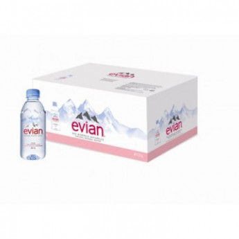 Вода минеральная Evian ПЭТ 0,33л негаз. 24шт/уп, комплект 24 шт