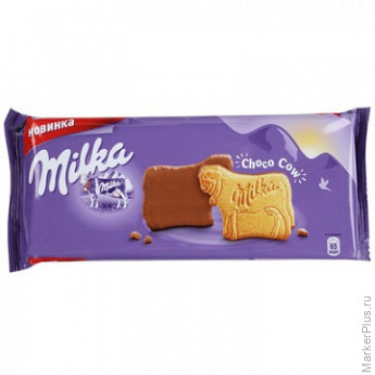 Печенье Milka покрытое молочным шоколадом, 200г