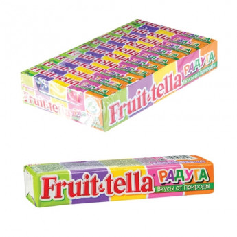 Жевательная конфета FRUITTELLA (Фруттелла) 'Радуга', 41 г, 87042, 21 шт/в уп