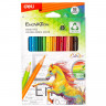 Карандаши цветные 18цв 3-гран Deli Enovation, пластик, EC113-18