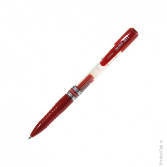 Ручка гелевая автоматическая красная, 0,7мм, 5 шт/в уп