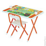 Стол детский + стул ДЭМИ "Винни-пух", рост 3, складной, с пеналом, оранжевый каркас