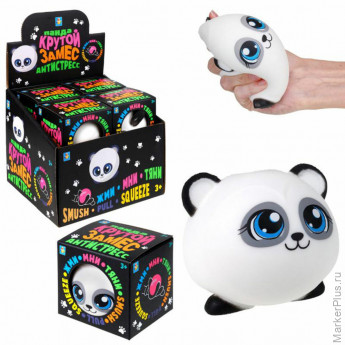 Игрушка-антистресс "Крутой замес. ПАНДА", 8,5х8 см, дисплей, 1TOY, Т23816