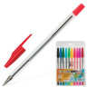 Ручки шариковые BEIFA (Бэйфа), набор 10 шт., "WMZ", корпус прозрачный, цветные детали, 0,5 мм, европодвес, цвет ассорти, AA927-10