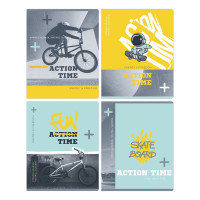 Тетрадь 96л., А5, клетка BG "Активное время", выборочный лак