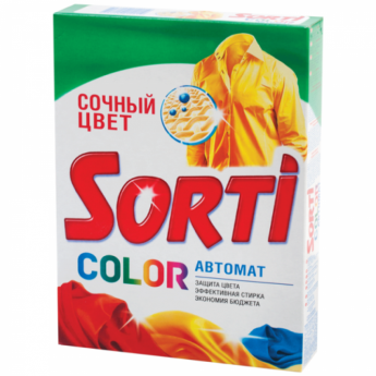 Стиральный порошок-автомат 350 г, SORTI (Сорти) "Color", 800-5, 701-5