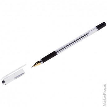Ручка шариковая MunHwa 'MC Gold' черная, 0,7мм, грип, штрих-код, 12 шт/в уп