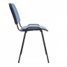 Стул Helmi HL-F01 "Изо", каркас черный, обивка кожзам синий