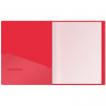 Папка с 10 вкладышами Berlingo 'Soft Touch', 17мм, 700мкм, красная, с внутр. карманом