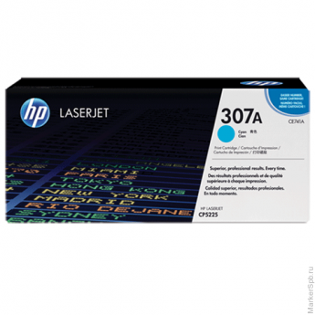 Картридж лазерный HP (CE741A) LaserJet CP5225/5225N, голубой, оригинальный, ресурс 7300 стр.