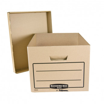 Короб архивный Fellowes 'Bankers Box Basic' 325*260*420, гофрокартон, крафт, 5 шт/в уп