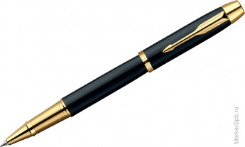 Ручка-роллер "IM Black Lacquer GT" черная, 0,8мм, подар.уп.