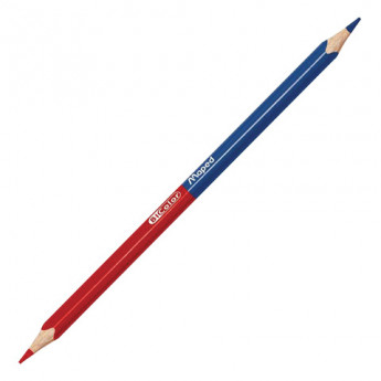 Карандаш двухцветный MAPED "Bicolor", 1 шт., красно-синий, трехгранный корпус, 829615