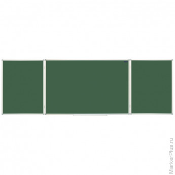 Доска магнитно-меловая OfficeSpace, трехсекционная, 300*100/100*75*2, алюминиевая рамка Доска магнитно-меловая OfficeSpace, трехсекционная, 300*100/100*75*2, алюминиевая рамка